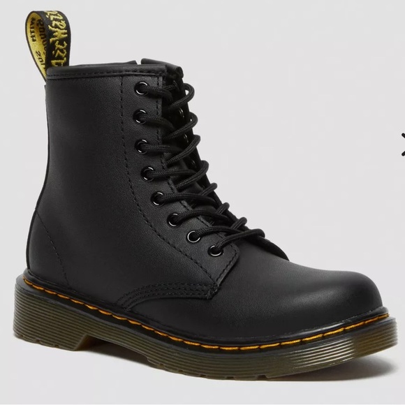 Doc Martens JUNIOR 1460 SOFTY T LEATHER LACE UP BOOTS Dr martens - Picture 1 of 2